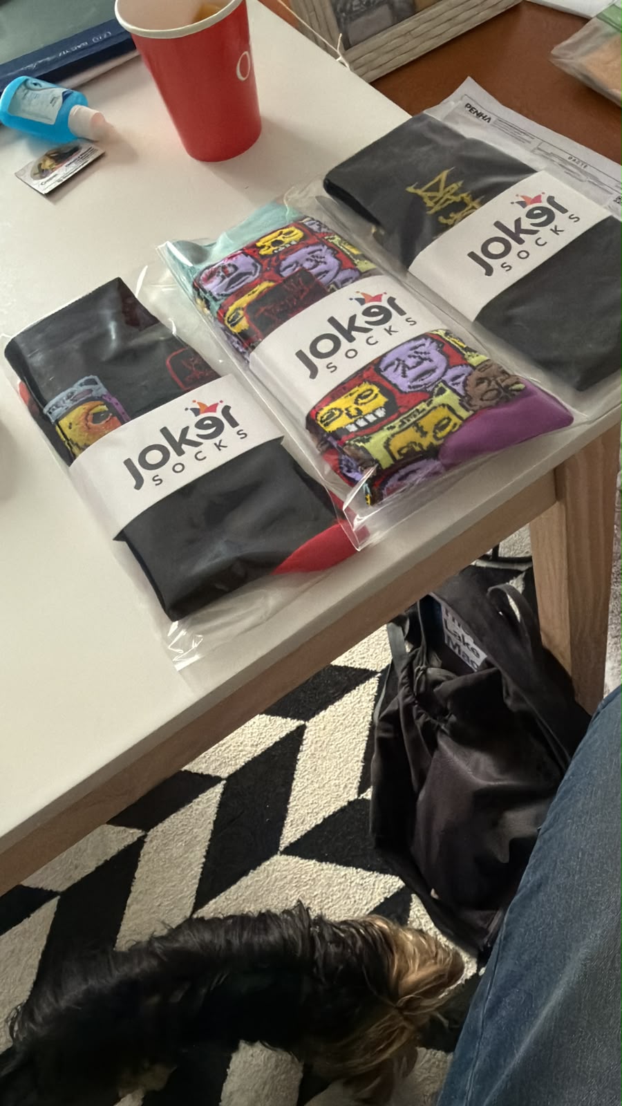 Joker Socks — wearable art